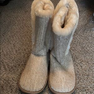 Cozy Knit and Faux Fur Boots